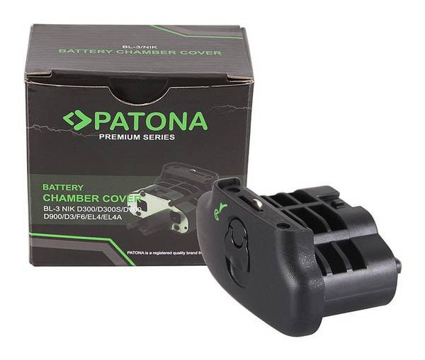 PATONA Premium Akkufachdeckel BL-3 f. Nikon D300 D300S D700 F6 D3 EL4 EL4a im Batteriegriff MB-D10 M