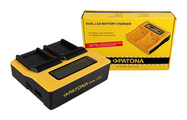 PATONA Dual LCD USB Ladegerät f. Actionpro X7 ISAW A1 A2 A3 BCH7E X7 X7 ISAW A1 A2 A3 BCH7E X7