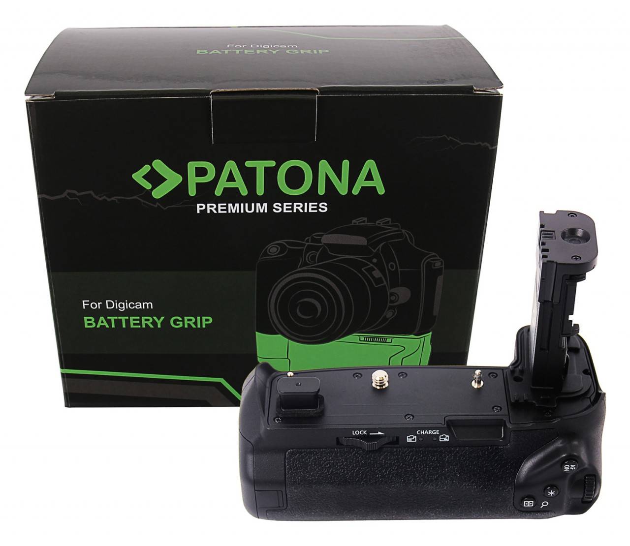 PATONA Premium Batteriegriff BG-E22 für Canon EOS-R für 2 x LP-E6N Akku inkl. Fernbedienung-0