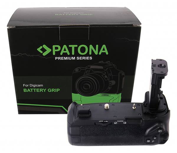 PATONA Premium Batteriegriff BG-E22 für Canon EOS-R für 2 x LP-E6N Akku inkl. Fernbedienung