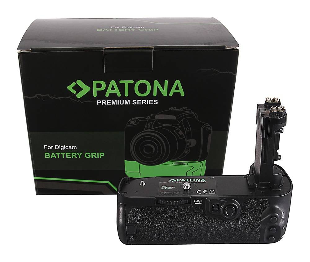 PATONA Premium Batteriegriff f. Canon EOS 5D Mark IV BG-E20RC f. 2 LP-E6N Akkus inkl. IR Fernbedie-0