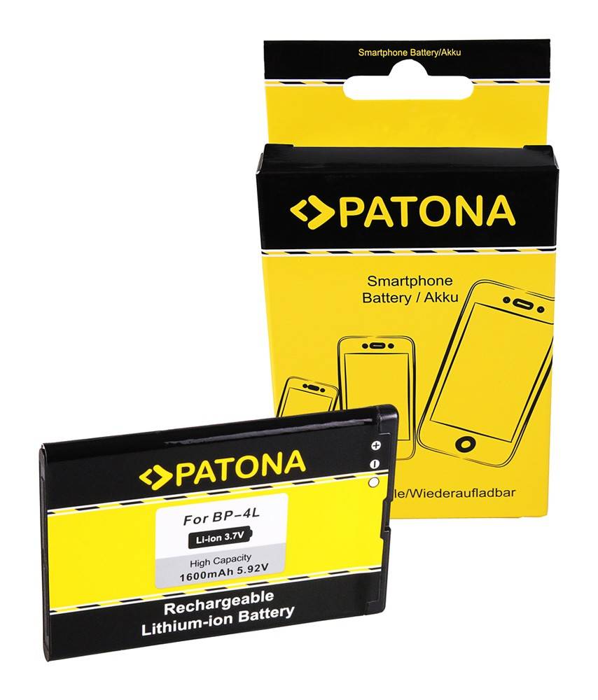 PATONA Akku f. Nokia BP-4L BP-4C 6650 E6-00 E52 E61i E63 E71 E72 E90-0