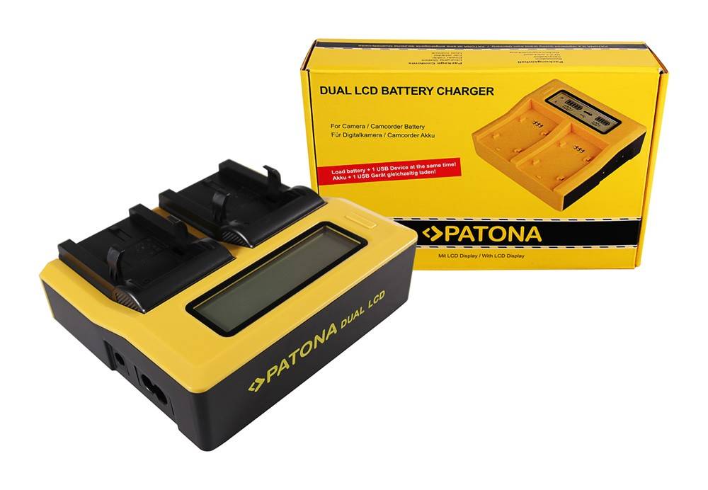 PATONA Dual LCD USB Ladegerät f. Nikon ENEL1 EN-EL1
