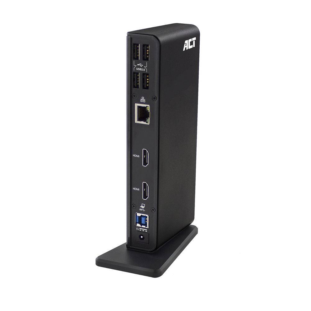 ACT AC7049 USB-C/USB-A Dual Monitor Docking Station | 2x HDMI | 2x USB-A SuperSpeed 5 Gbps | 4x USB-A HighSpe…-2
