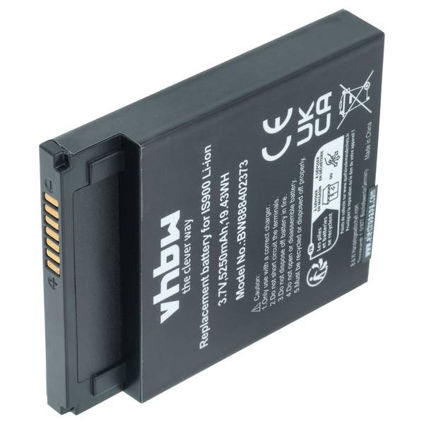 vhbw Akku Ersatz für Pax IS900 für Kartenleser | NFC Smart Card Reader, Lesegerät (5250 mAh, 3,7 V, Li-Ion)