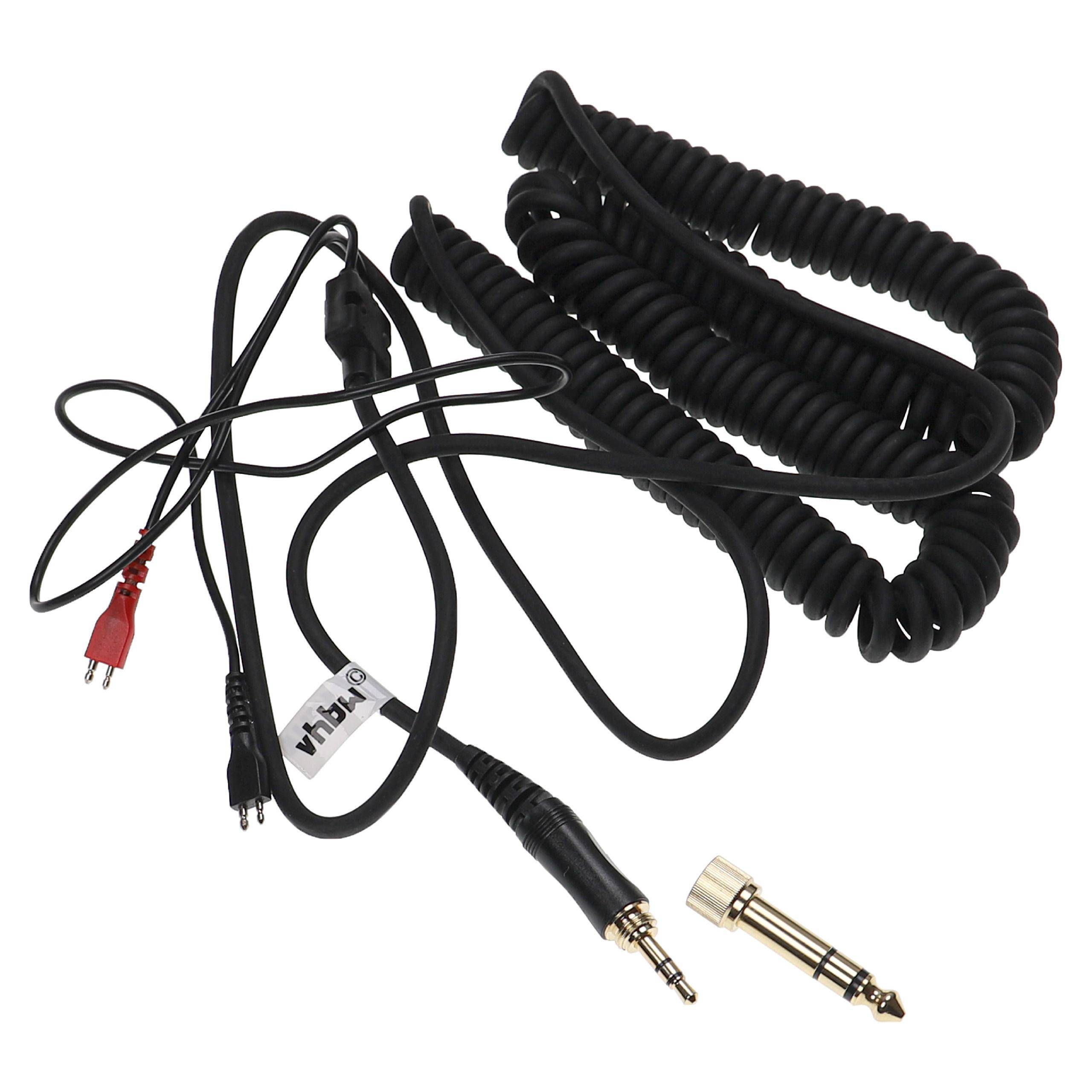 vhbw Audio AUX Kabel kompatibel mit Sennheiser HD 420 | HD 420 SL, HD 425 Kopfhörer - Audiokabel 3,5 mm Klinkenstecker-0