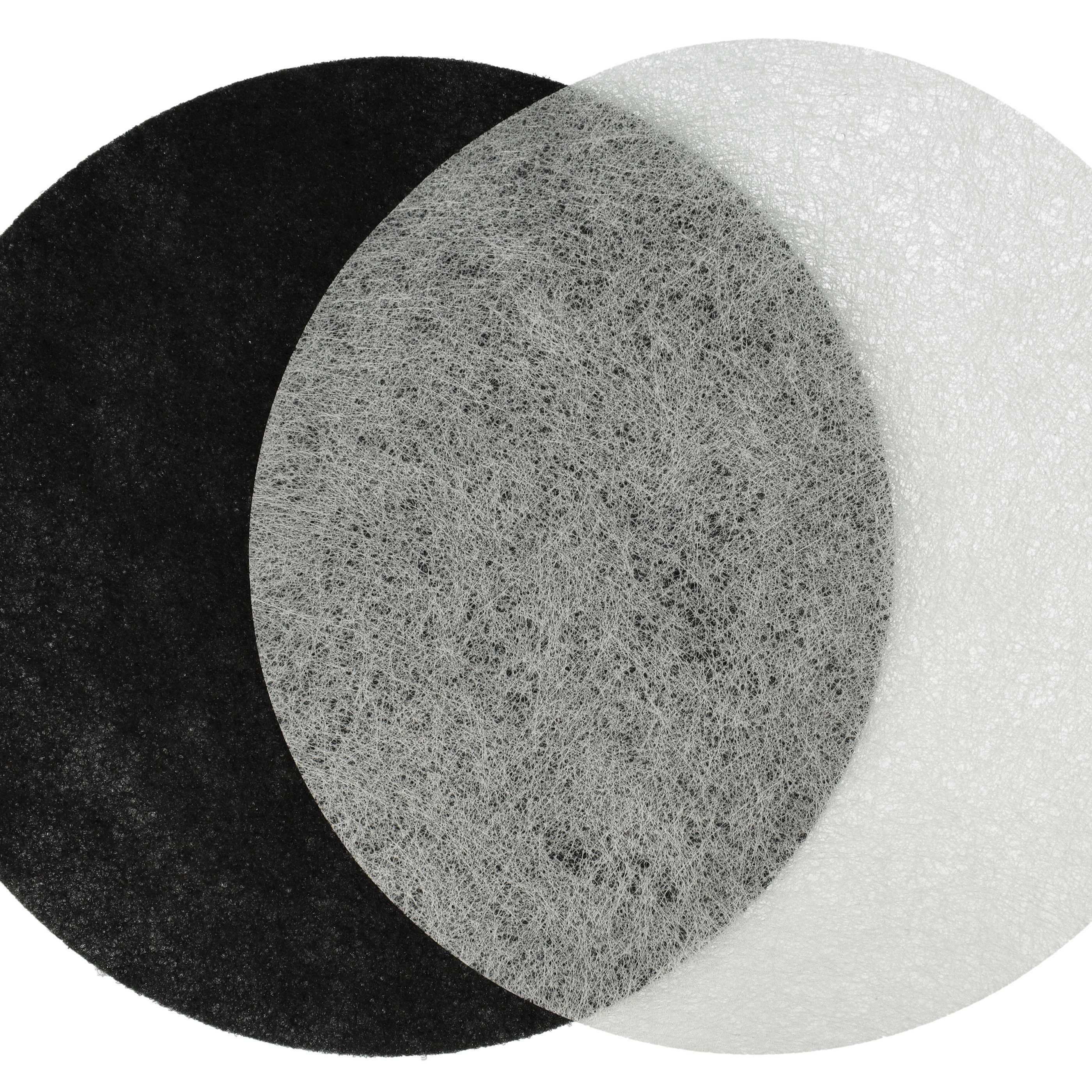 vhbw 2x Aktivkohlefilter, 2x Fettfilter kompatibel mit Moulinex T-43 | T-41, T-42 Fritteuse - 4-tlg. Filter-Set-4