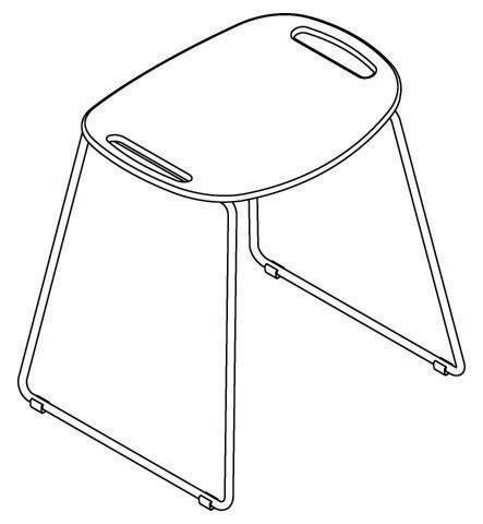 HEWI Duschhocker H 507mm B 489mm anthrazitgrau-4