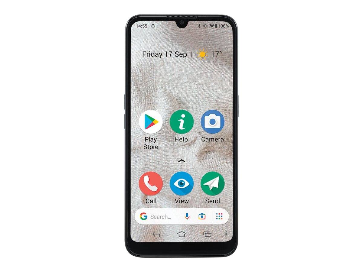 Doro 8100, 15,5 cm (6.1 Zoll), 2 GB, 32 GB, 13 MP, Android 10 Go edition, Grau-0