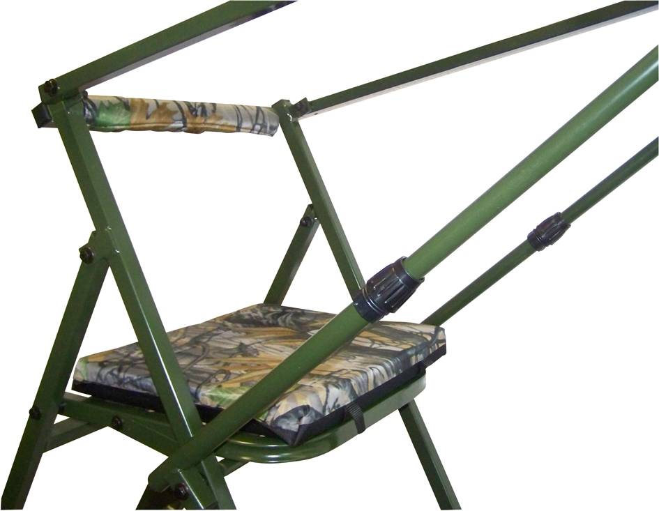 Aluminiumansitzstuhl mit verstellbarer Gewehrauflage-3