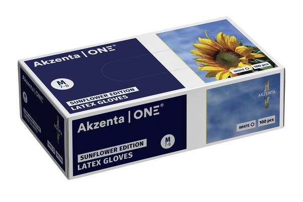 Akzenta Latex Sunflower Edition | Größe S | Farbe Weiß | 10 Packungen