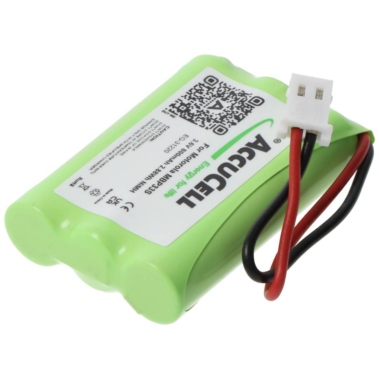 Akku passend für Motorola MBP33S, NiMH, 3,6V, min. 700mAh, 2,9Wh-3