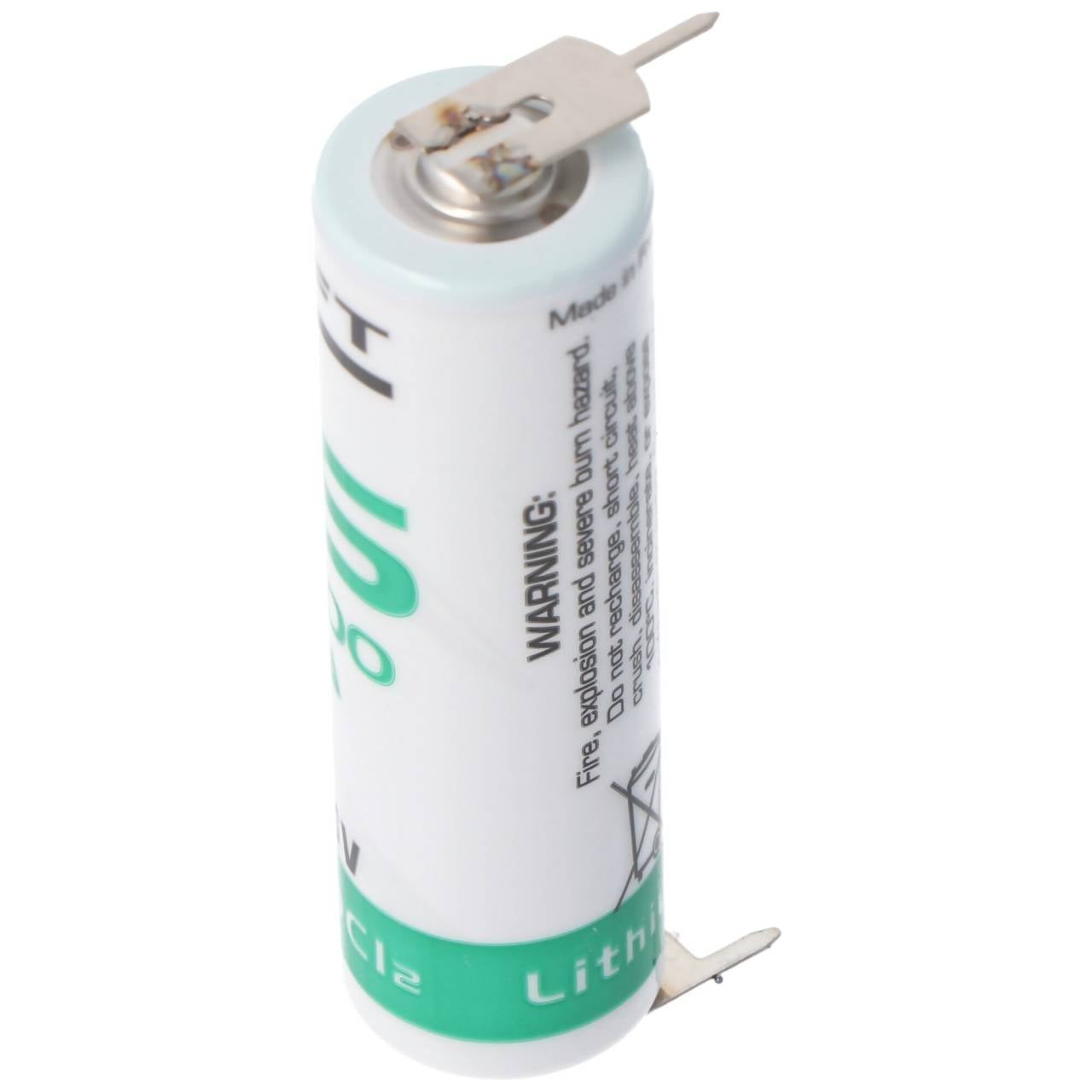 SAFT LS14500CNA Lithium Batterie mit 3er Print Kontakten-1