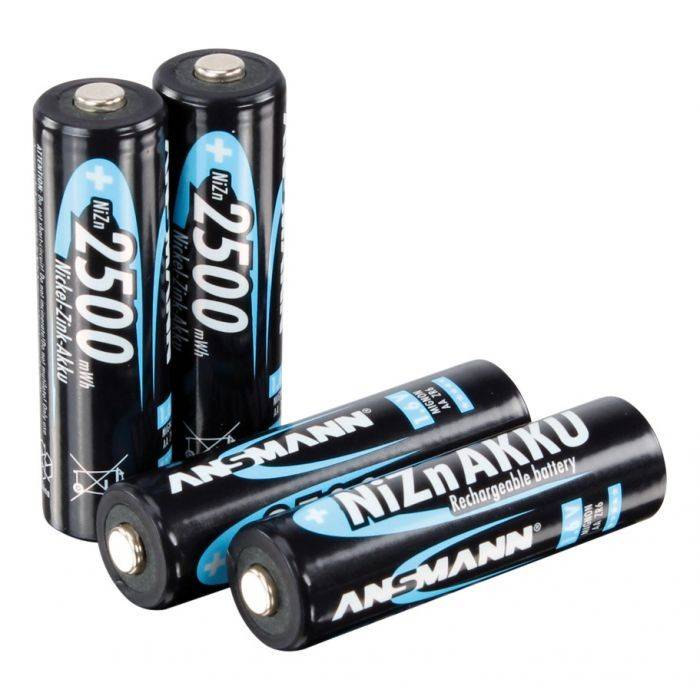 Ansmann Mignon LR06 AA NiZn Akku 1,6 Volt 2500mWh im 4er Set-1