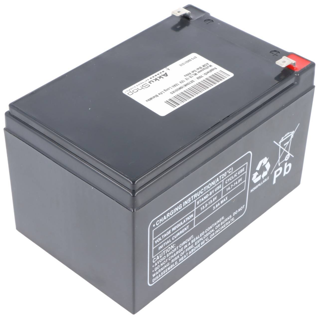 Multipower ML12-12 12V 12Ah Long Life Bleiakku AGM Blei Gel Akku-1