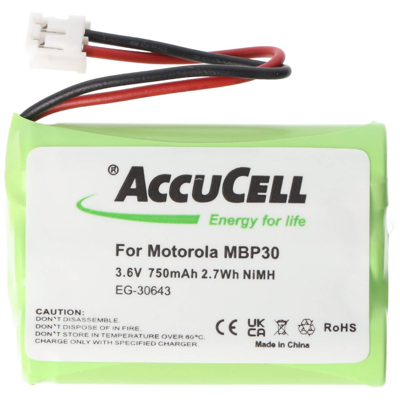 Akku passend für Motorola MBP30 NiMH 3,6V 700mAh Akkupack TFL3X44AAA650-CD77-01B-0