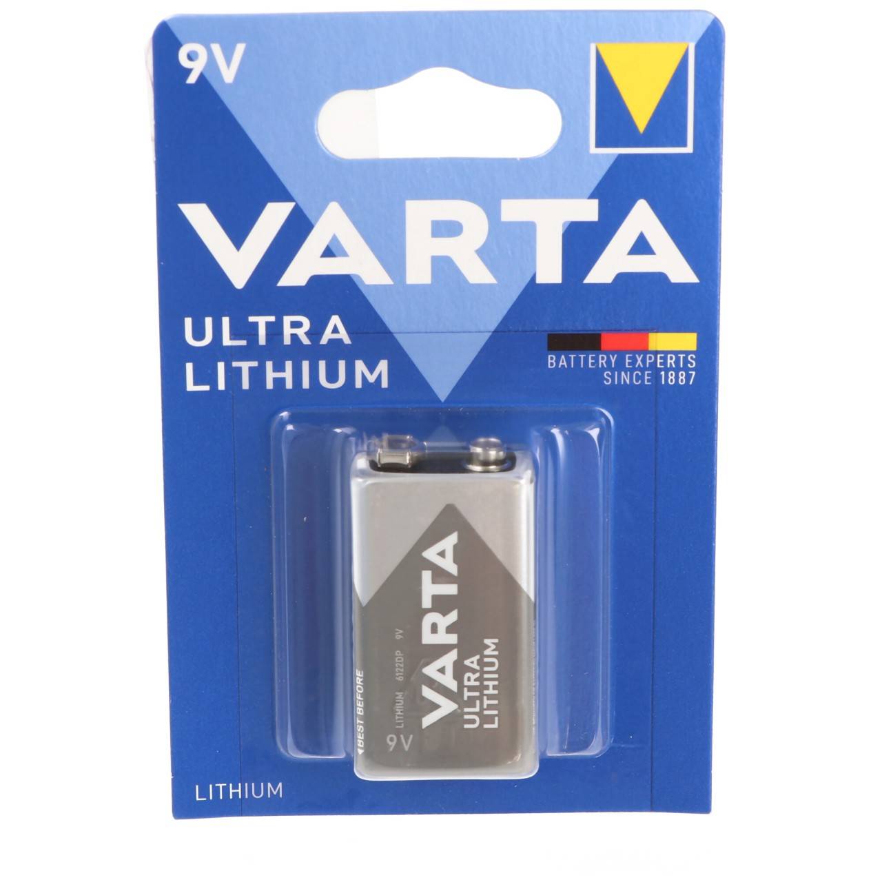 Varta Lithium Batterie 9 Volt, U9VL, 6AM6, Varta 6122 E-Block-1
