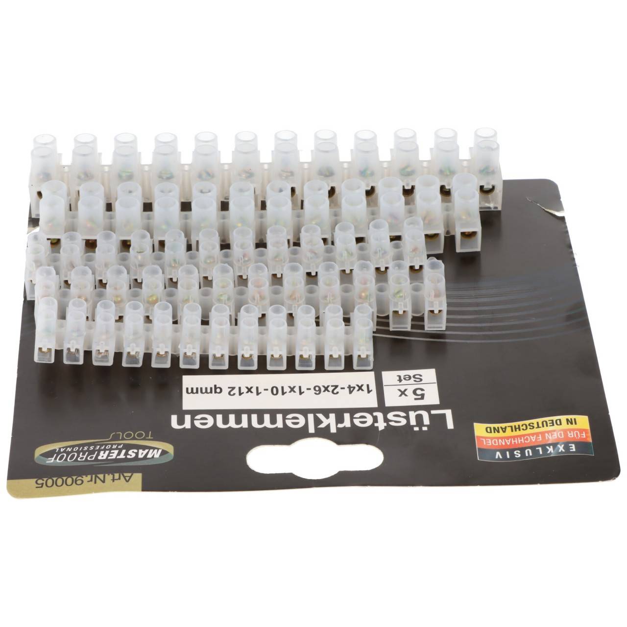 Lüsterklemmen Sortiment bestehend aus 60 Stück transparent terminal stripes-2