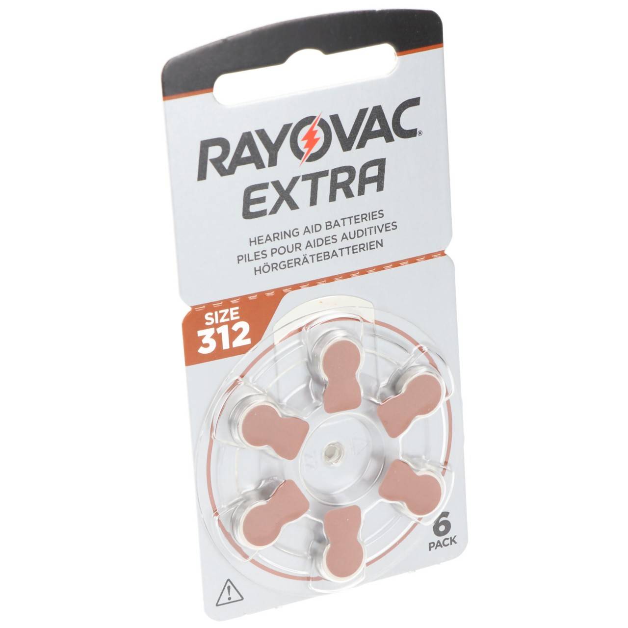 Rayovac Hörgerätebatterie H312MF Nr. 312 PR41 Extra Advanced, 180mAh 6 Stück im Blister-0