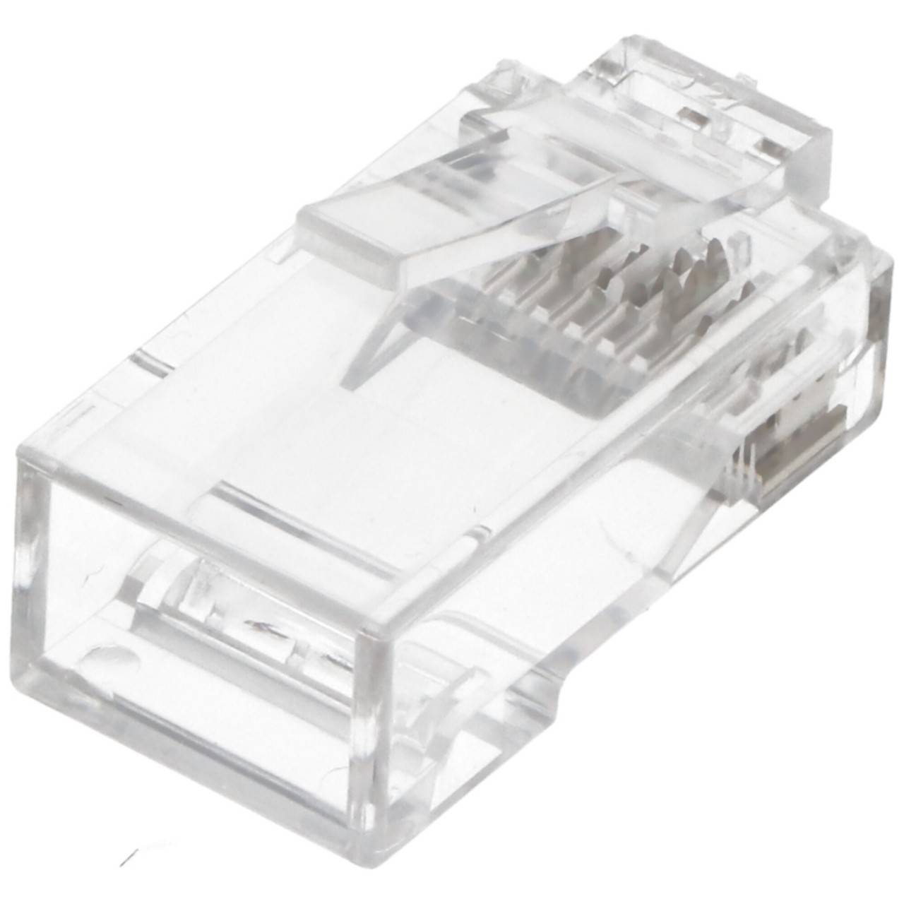 Goobay RJ45 Stecker, CAT 6A UTP ungeschirmt für Rundkabel, mit Einfädelhilfe-1