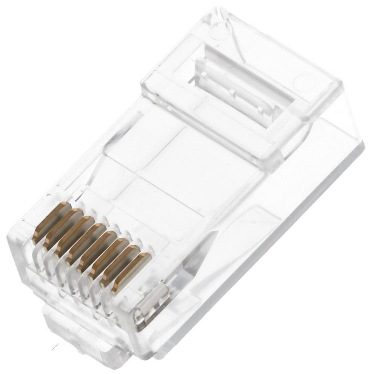 Goobay RJ45 Stecker, CAT 6A UTP ungeschirmt für Rundkabel, mit Einfädelhilfe-2