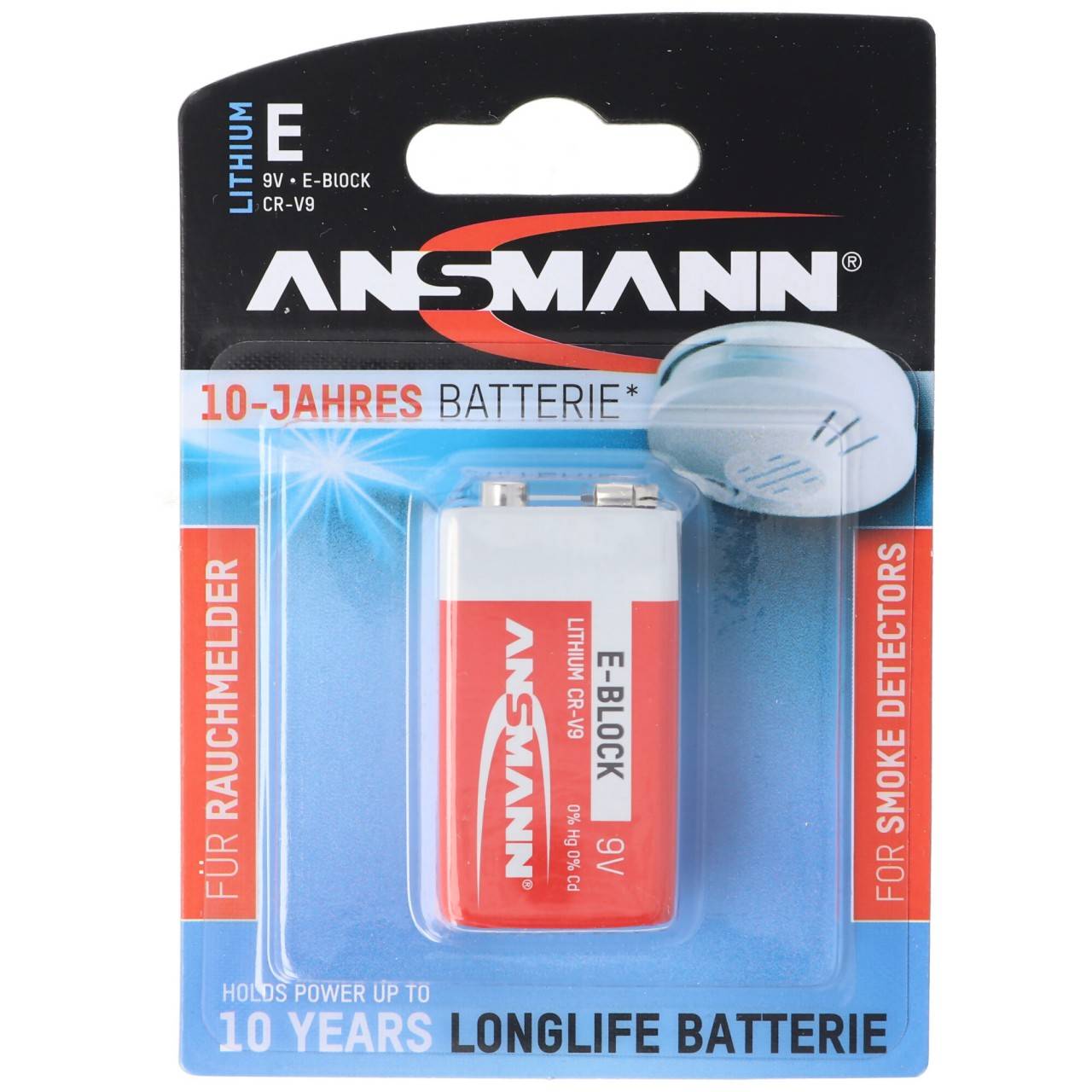Lithium Batterie für Rauchmelder 9V E-Block speziell für Rauchwarnmelder-3