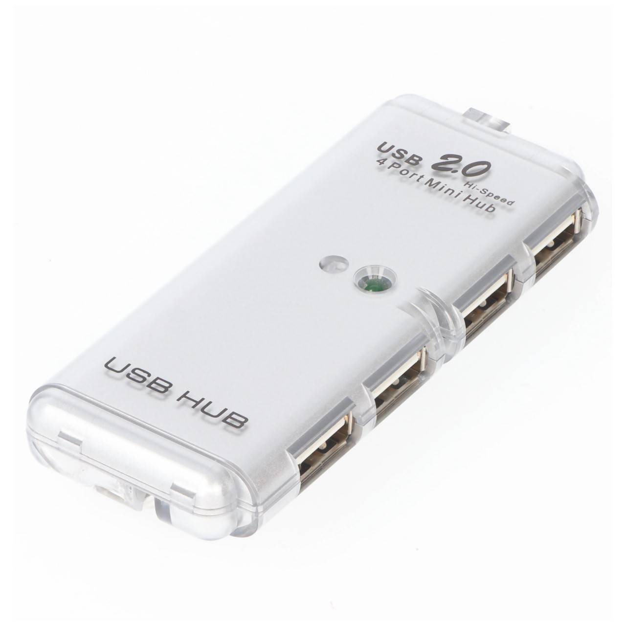Goobay 4-fach USB 2.0 Hi-Speed HUB/Verteiler - zum Verbinden von bis zu 4 USB-Geräten mit einem USB-Anschluss-0