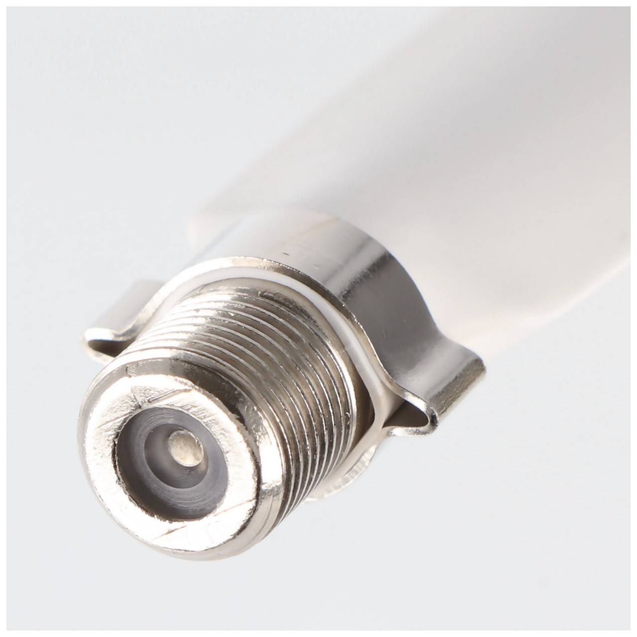 ETT Fensterdurchführung für Sat-Kabel mit 2 F-Anschlüssen, flexibel, 20cm, weiß-1