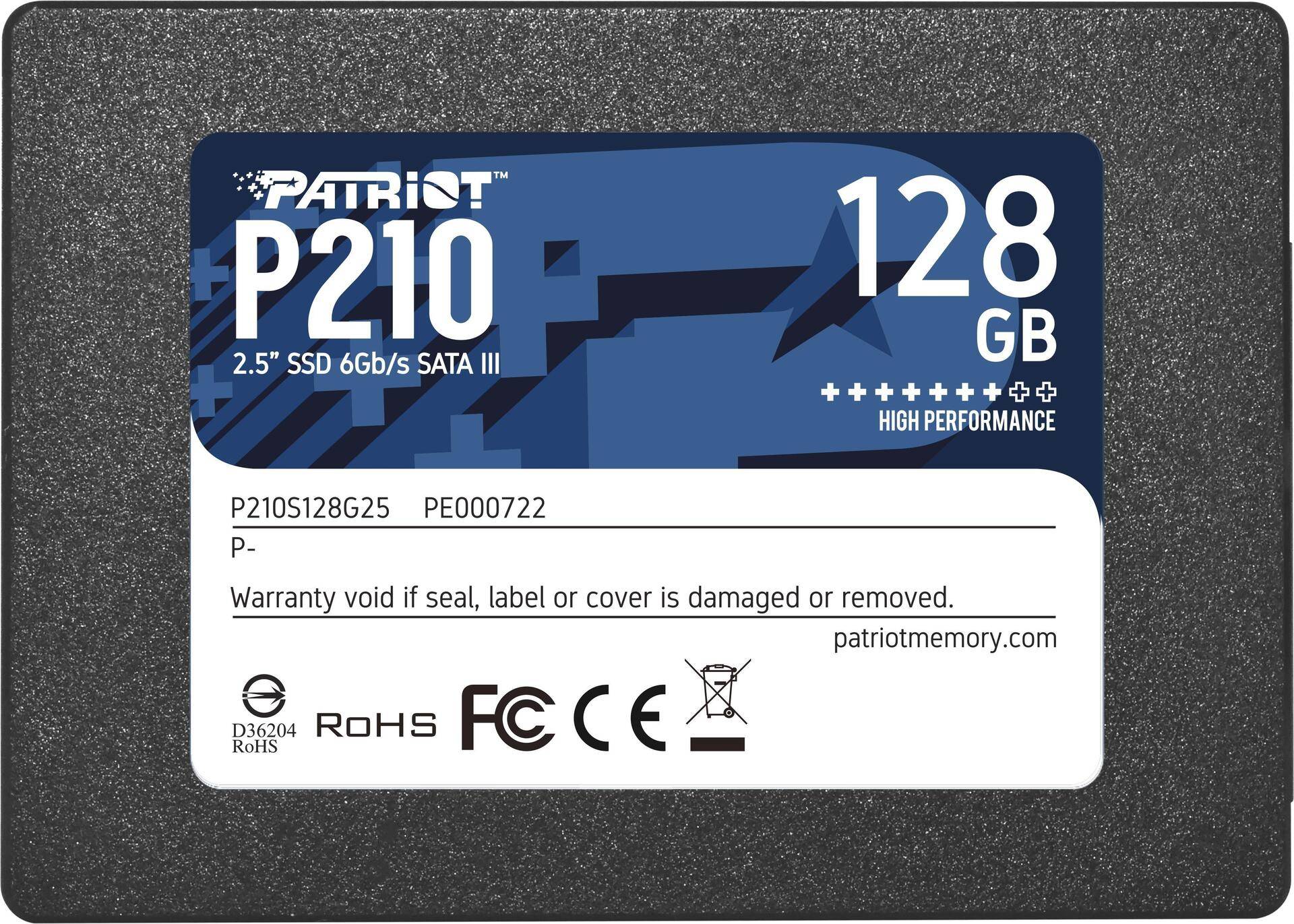 Patriot P210 - SSD - 128 GB - intern - 2.5"" (6.4 cm)-0