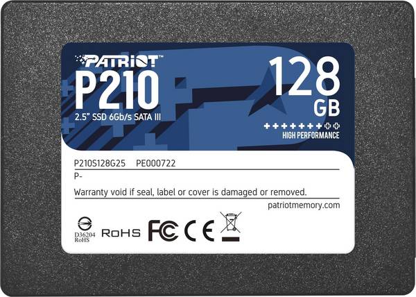 Patriot P210 - SSD - 128 GB - intern - 2.5"" (6.4 cm)