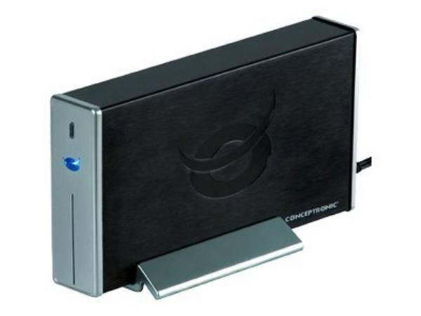 Conceptronic CHD3SU, HDD-Gehäuse, 3.5 Zoll, SATA, Serial ATA II, Serial ATA III, 0,48 Gbit/s, USB Anschluss, Schwarz