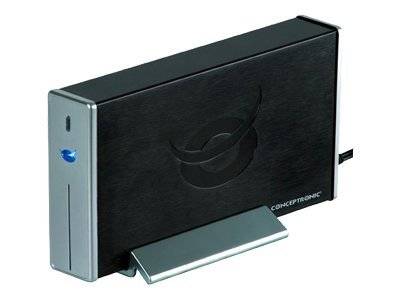 Conceptronic CHD3SU, HDD-Gehäuse, 3.5 Zoll, SATA, Serial ATA II, Serial ATA III, 0,48 Gbit/s, USB Anschluss, Schwarz-0
