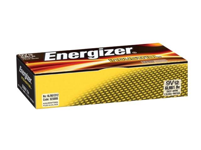 Energizer Batterie Industrial Alkaline E-Block 12 Stück - Batterie - 9V-Block-0