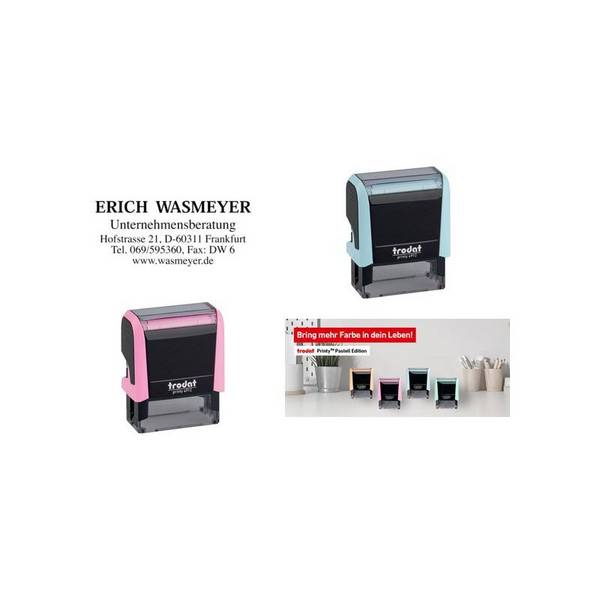 trodat Textstempelautomat Printy 4912 4.0, pastell-blau (62516252)