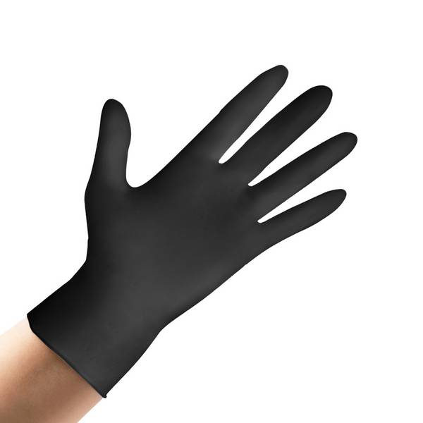 ETERNASOLID Nitril-Handschuhe, Größe XL, schwarz, 100 Stück/Box