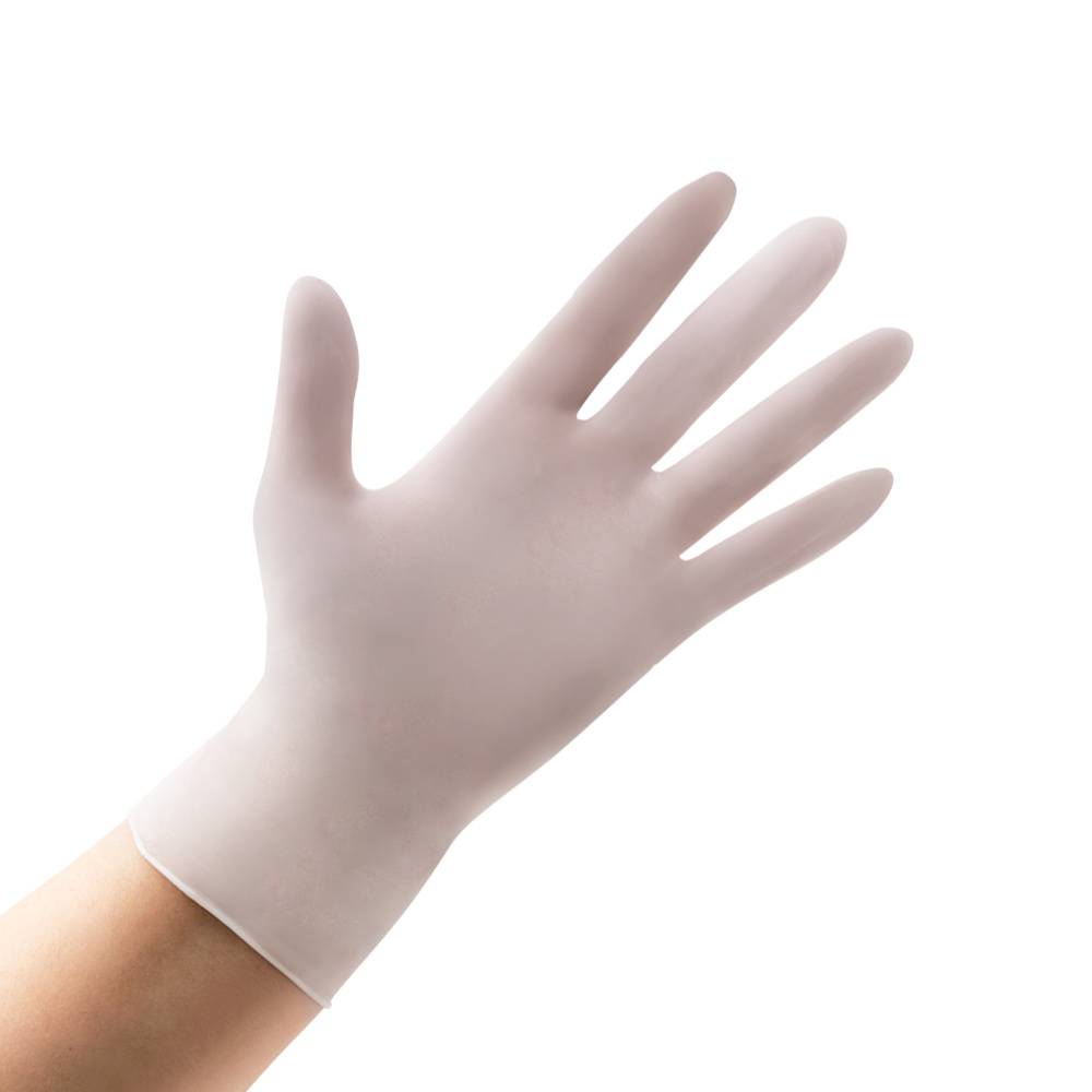 ETERNASOLID Nitril-Handschuhe, Größe L, weiß, 100 Stück/Box-0