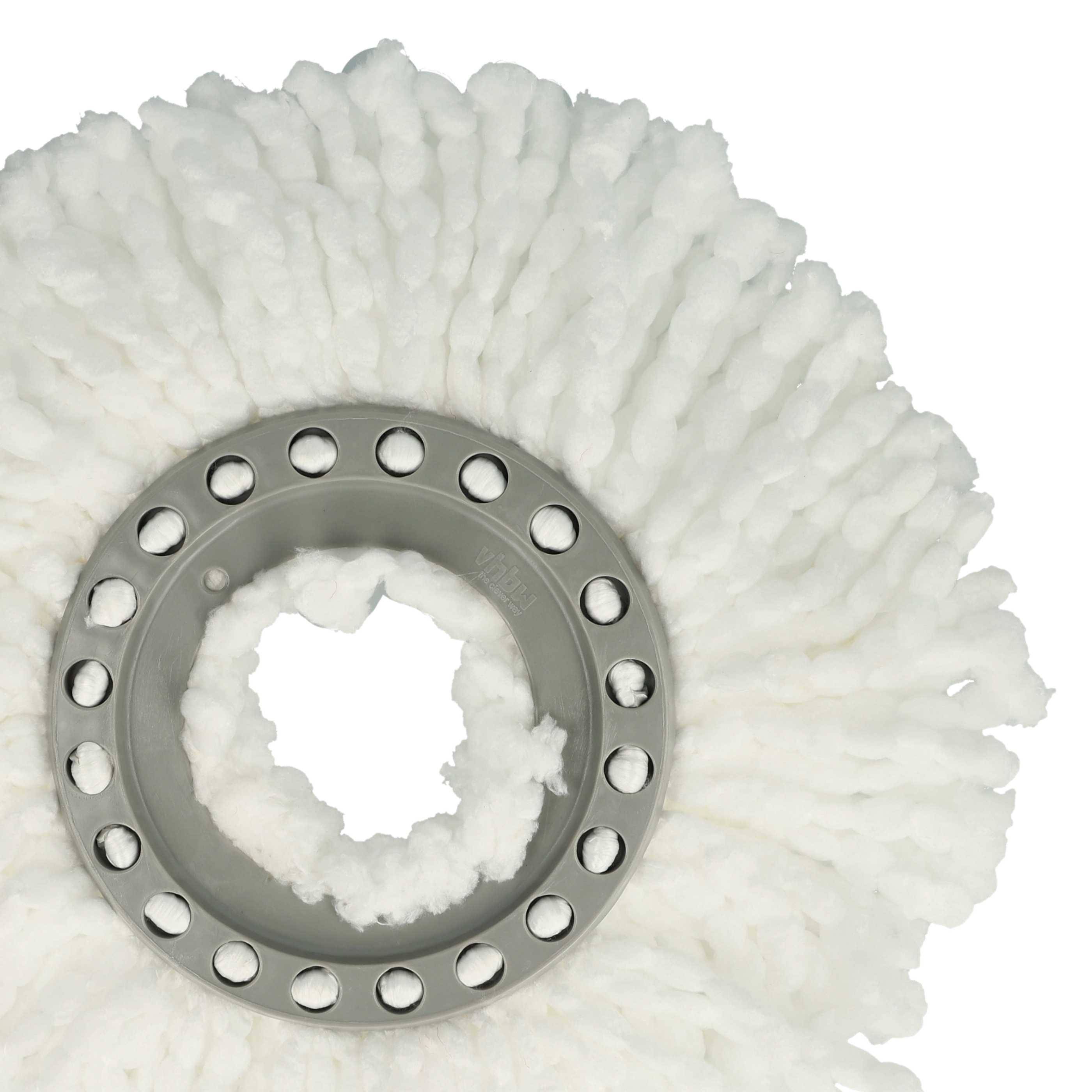 vhbw 4x Wischbezug Ersatz für Leifheit 52094 für Wischmopp | Ersatzkopf, Mikrofaser, Weiß-4