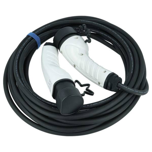 vhbw Ladekabel Typ 2 zu Typ 2 für Elektroauto | 1-phasig, 16 A, 3,5 kW, 10 m