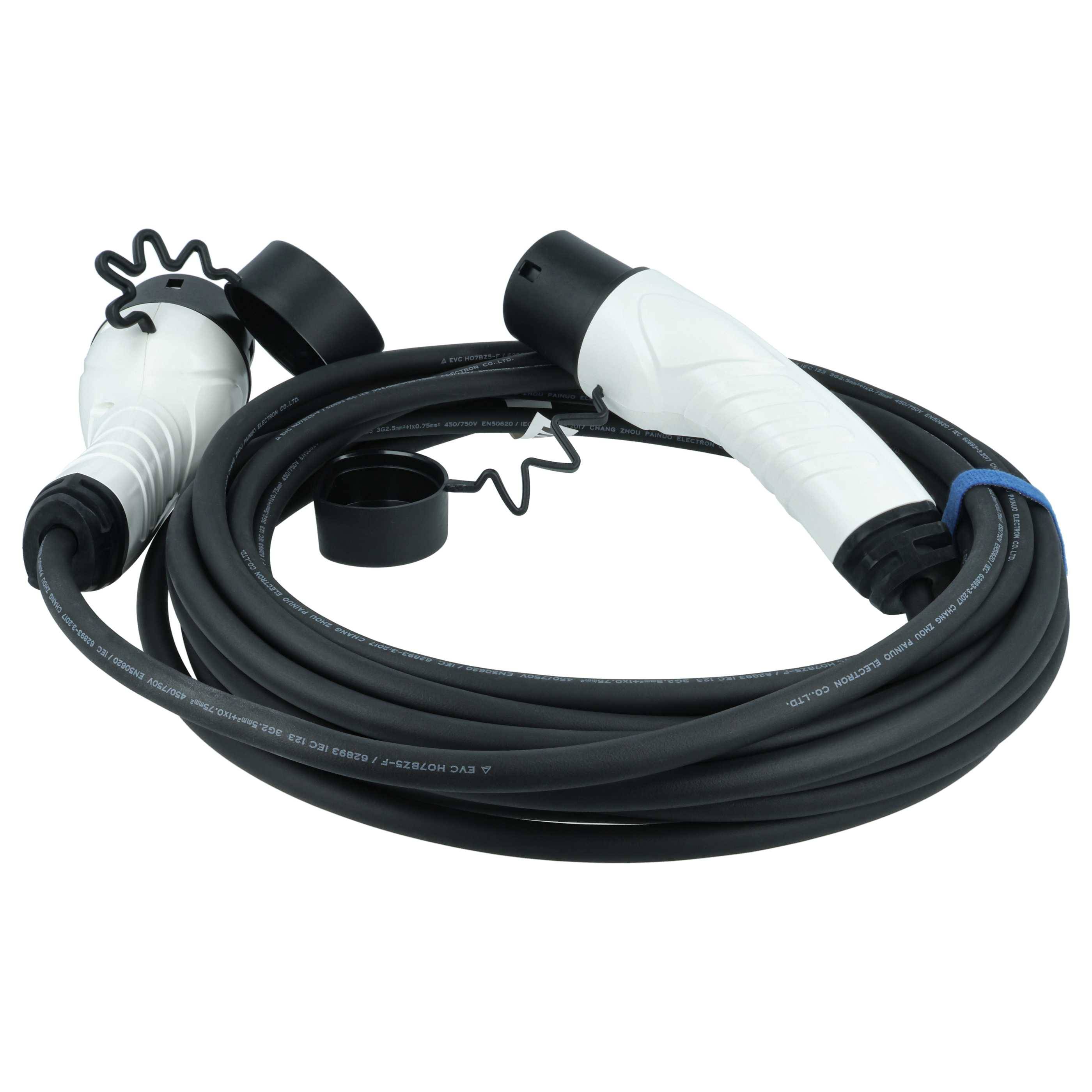 vhbw Ladekabel Typ 2 zu Typ 2 für Elektroauto | 1-phasig, 16 A, 3,5 kW, 10 m-2