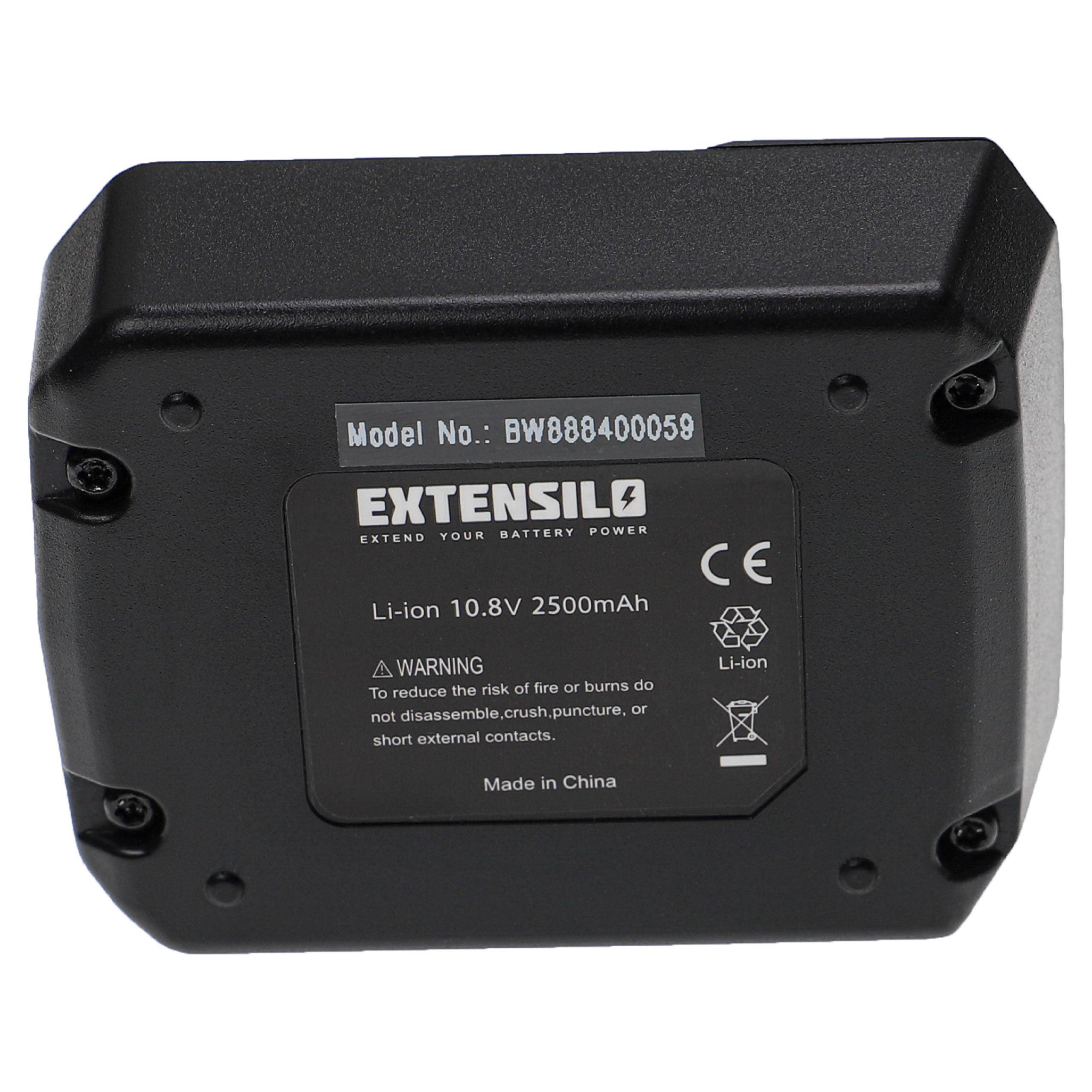 EXTENSILO Akku Ersatz für Hilti B 12/4.0 | B 12/2.6 für Werkzeug (2500 mAh, Li-Ion, 10,8 V)-1