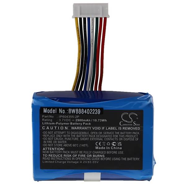 vhbw Akku kompatibel mit Dejavoo Z9 v3 | Z9 Blue Kartenleser, NFC Smart Card Reader, Lesegerät (2900 mAh, 3,7 V