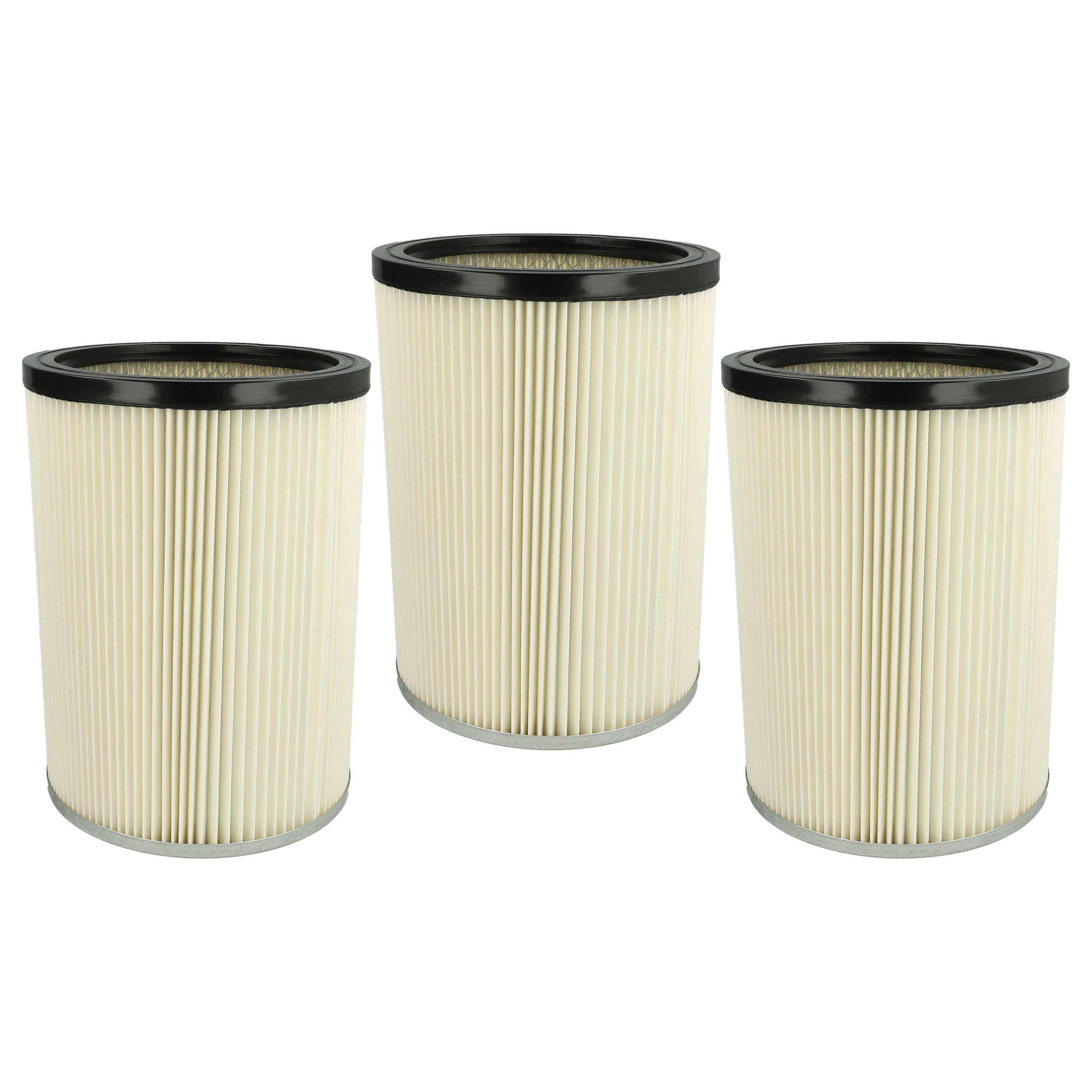 vhbw 3x Faltenfilter kompatibel mit Kärcher NT 801 B1 | NT 801 B1 S, NT 80/1 B1 M S, NT 993 I Staubsauger --0
