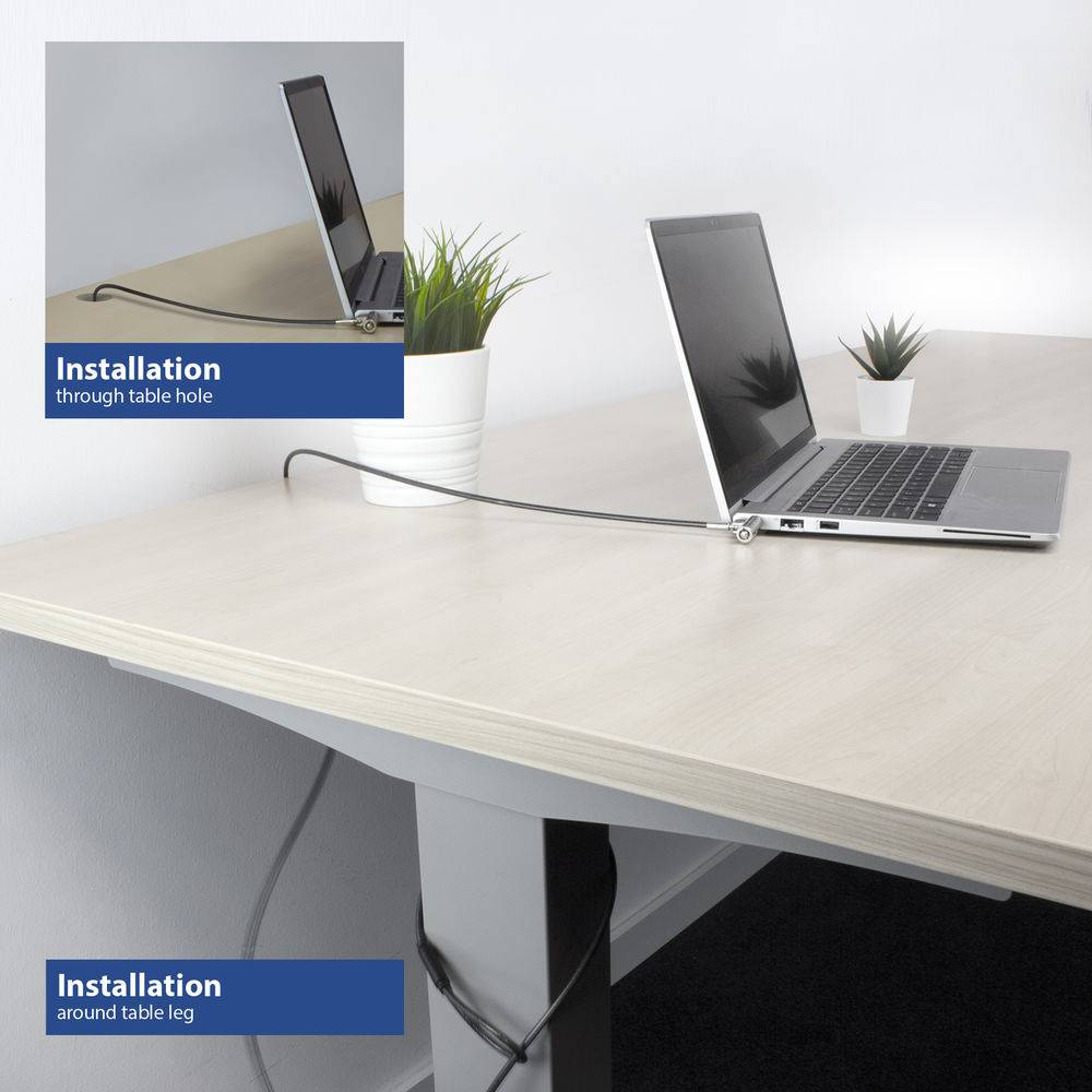 ACT AC9030 Laptop-Schloss | Nano-Sicherheitsschloss | 2 Schlüssel | 2 Meter-2