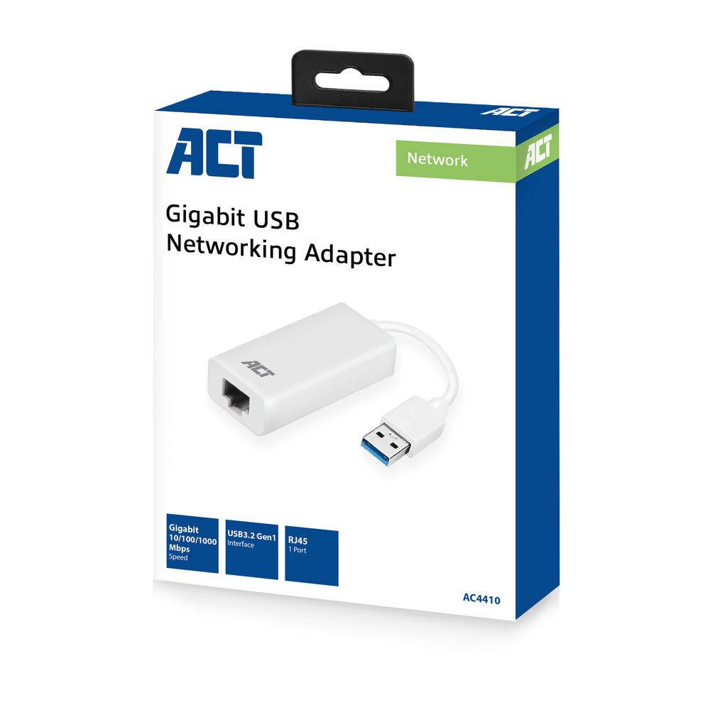 ACT AC4410 Gigabit-Netzwerkadapter | USB 3.2 Gen1-3