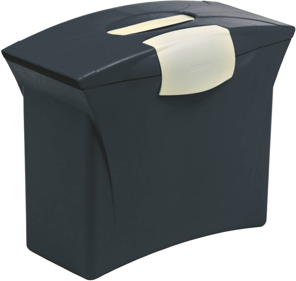 Hängebox Intego mit Deckel bis 15 Mappen A4 incl. 5 Mappen schwarz-1
