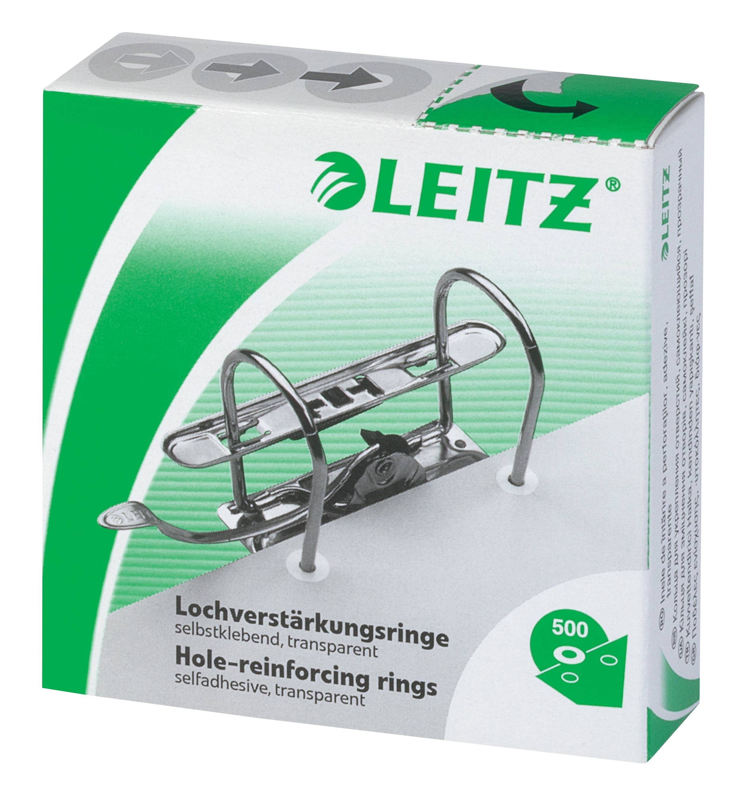 Lochverstärkungsringe weiß transparent selbstklebend VE=500 Stück-2