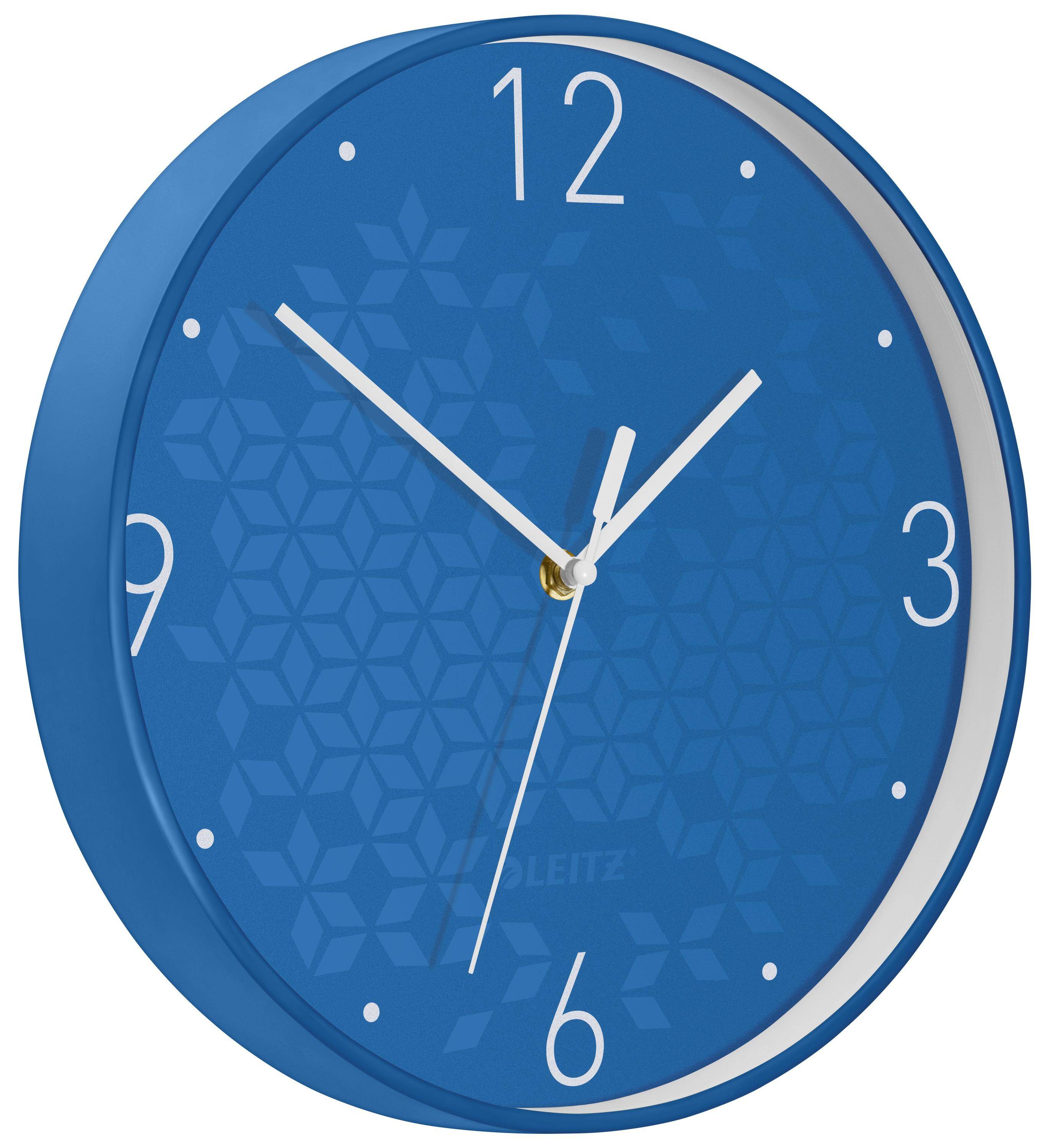 Wanduhr Wow Kunststoff 29cm blau-1