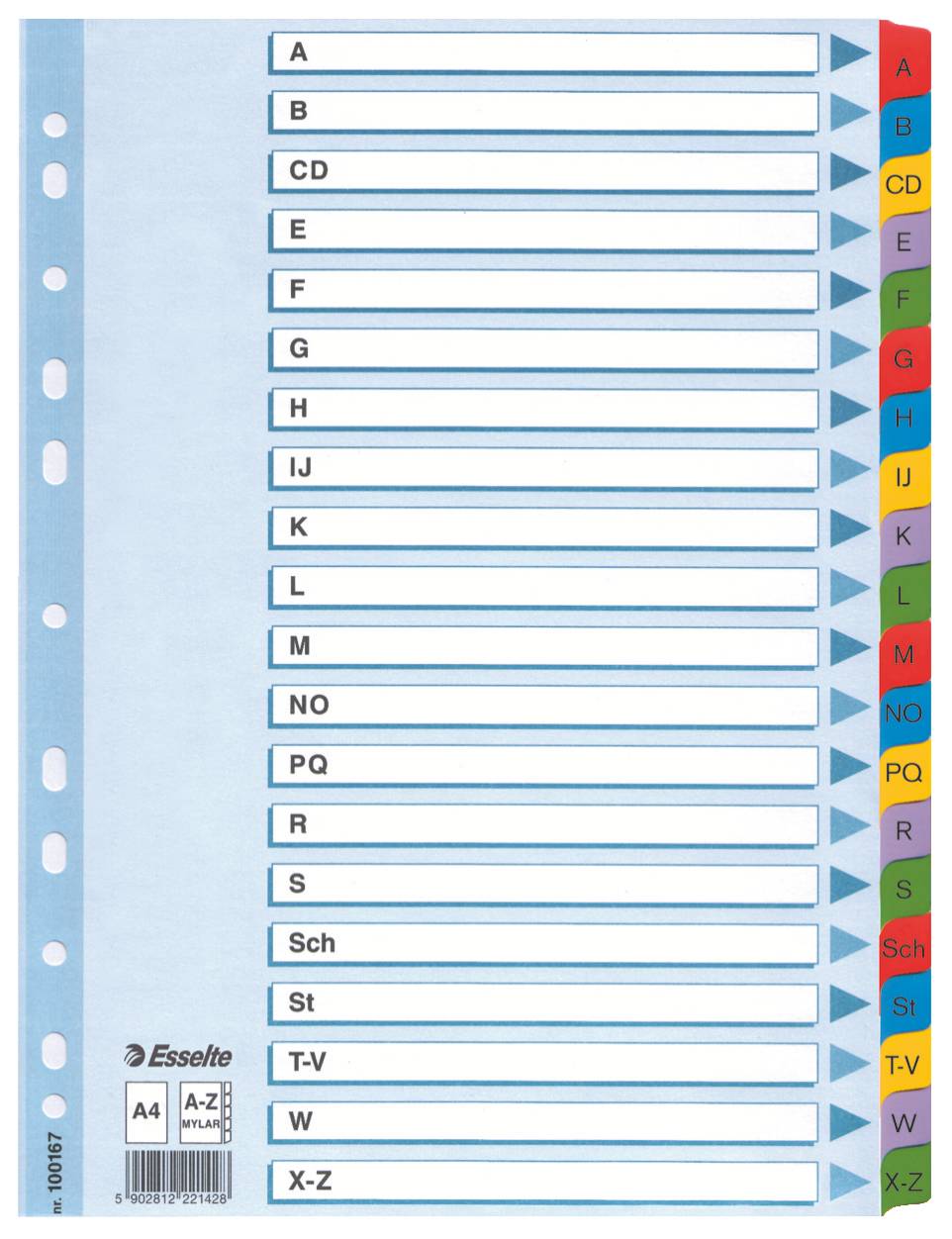Kartonregister A-Z - Esselte-1