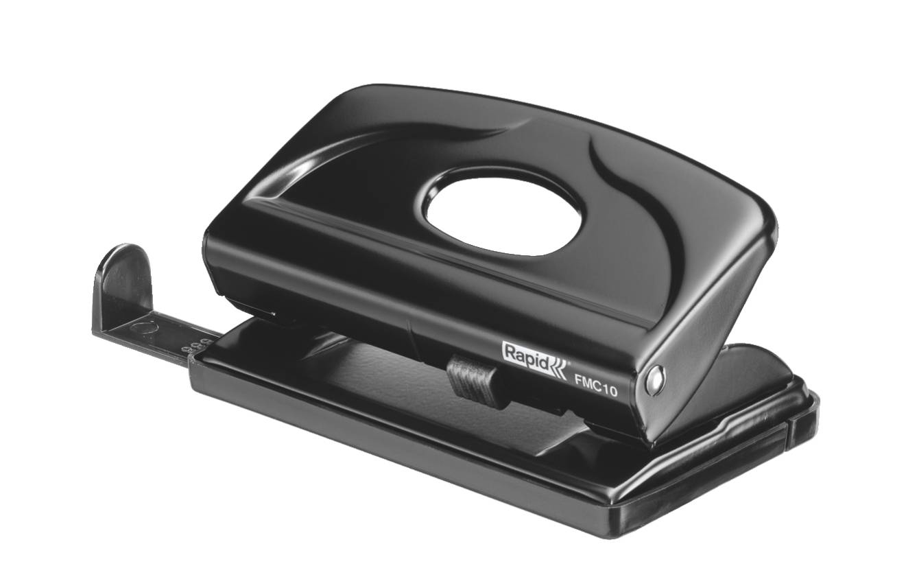 Bürolocher FMC10 Metall 10 Blatt in Blisterverpackung schwarz-1