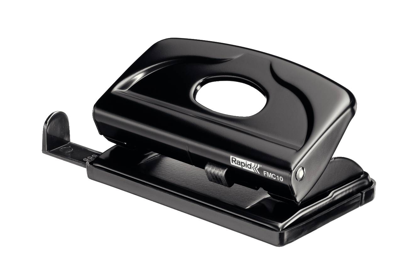 Bürolocher FMC10 Metall 10 Blatt in Blisterverpackung schwarz-2
